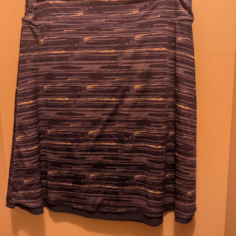 Striped Black and Brown Women's Skirt